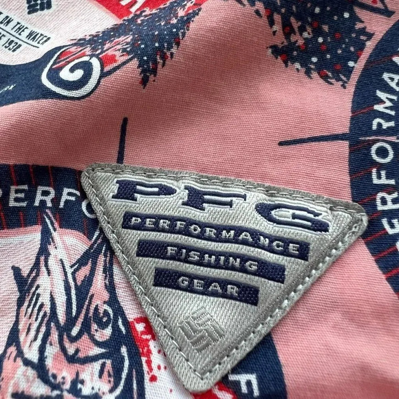 Columbia PFG Trollers Best Men XXL Vented Sorbet Holiday Spirits Shirt - Picture 11 of 11